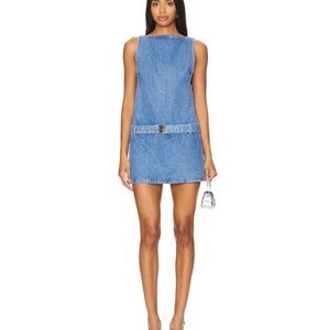 SER.O.YA Blue Denim Mini Dress